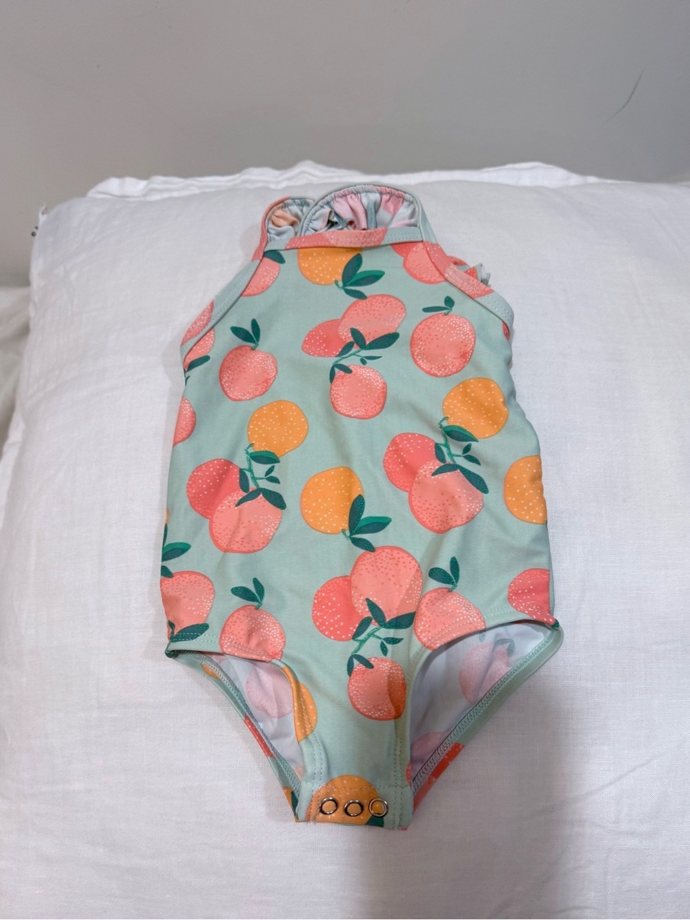 Just One You by Carter's Baby Swim Top - Mint & Peach Fruit Print